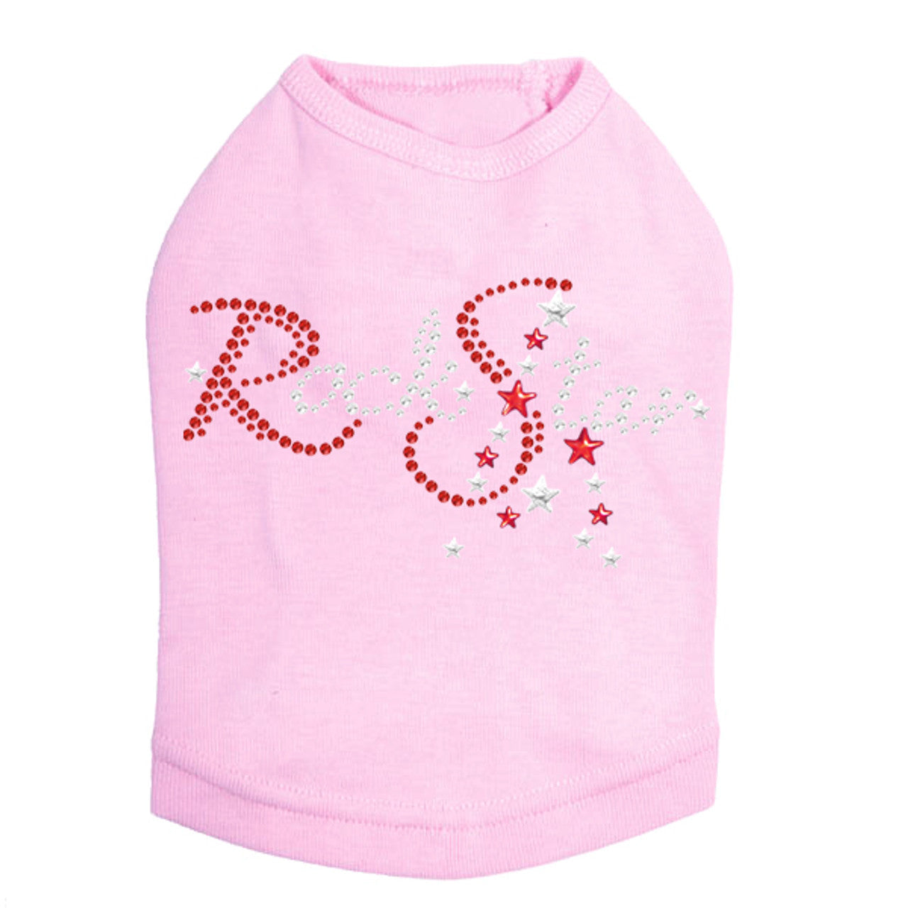Rock Star (Red - Austrian crystal Rhinestones) - Dog Tank