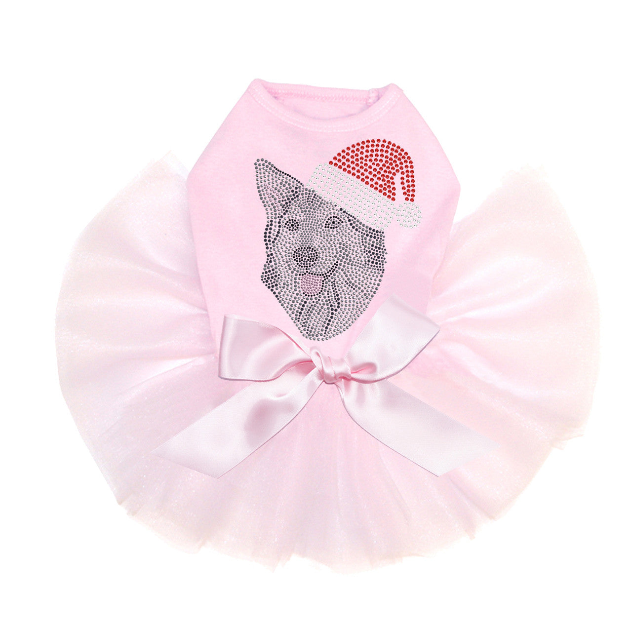 Husky/Tamaskan with Santa Hat - Custom Tutu