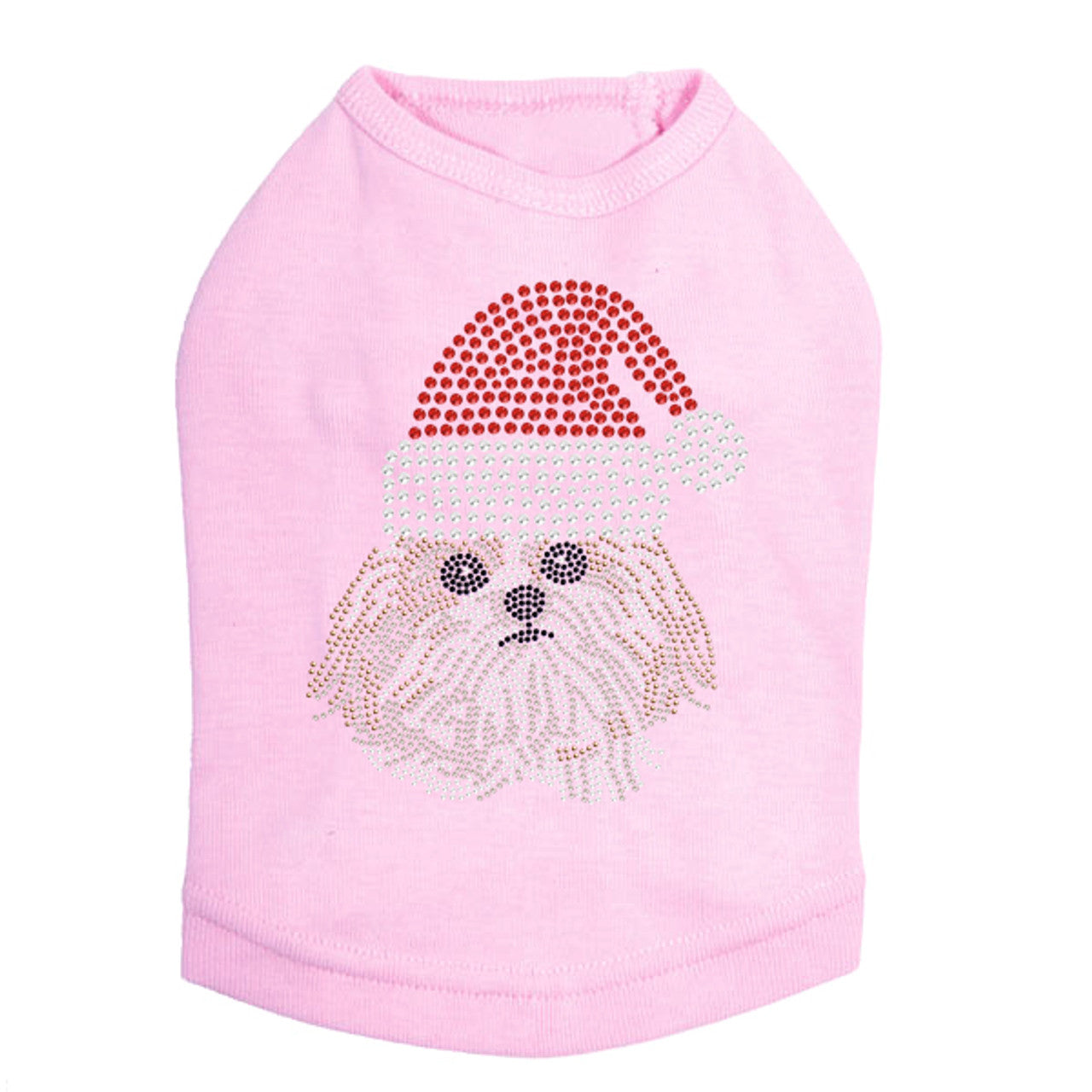 Shih Tzu with Santa Hat - Dog Tank