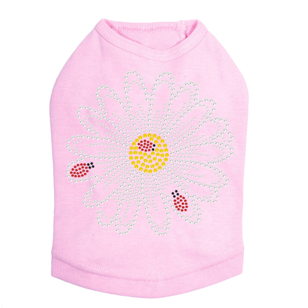 Large Daisy with Lady Bugs - Dog Tank