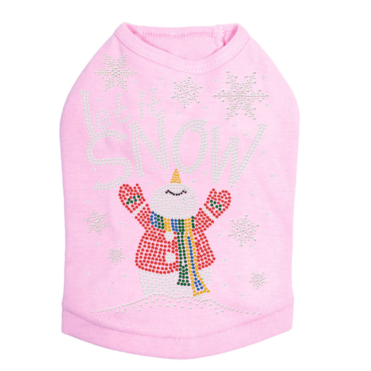 Let it Snow Snowman - Dog Tank
