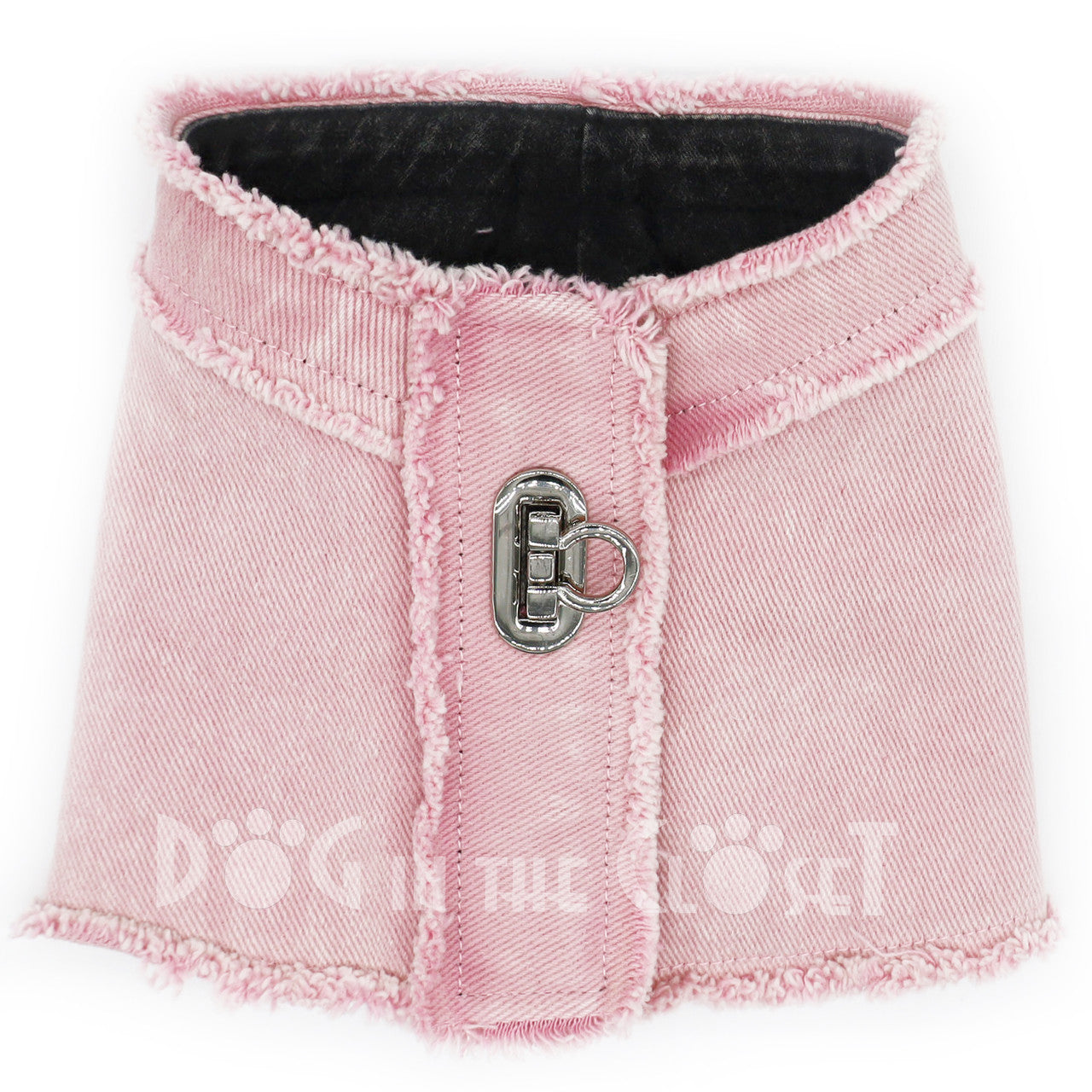 The Paris Frayed Denim Harness Vest