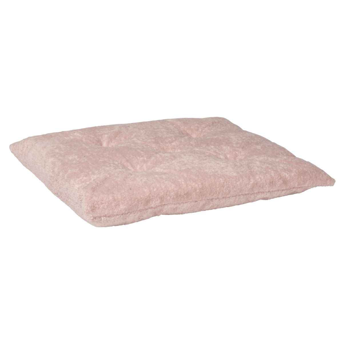 Bowsers Pink Champagne Tufted Dog Crate Cushion - Washable Crate and Lounge Comfort