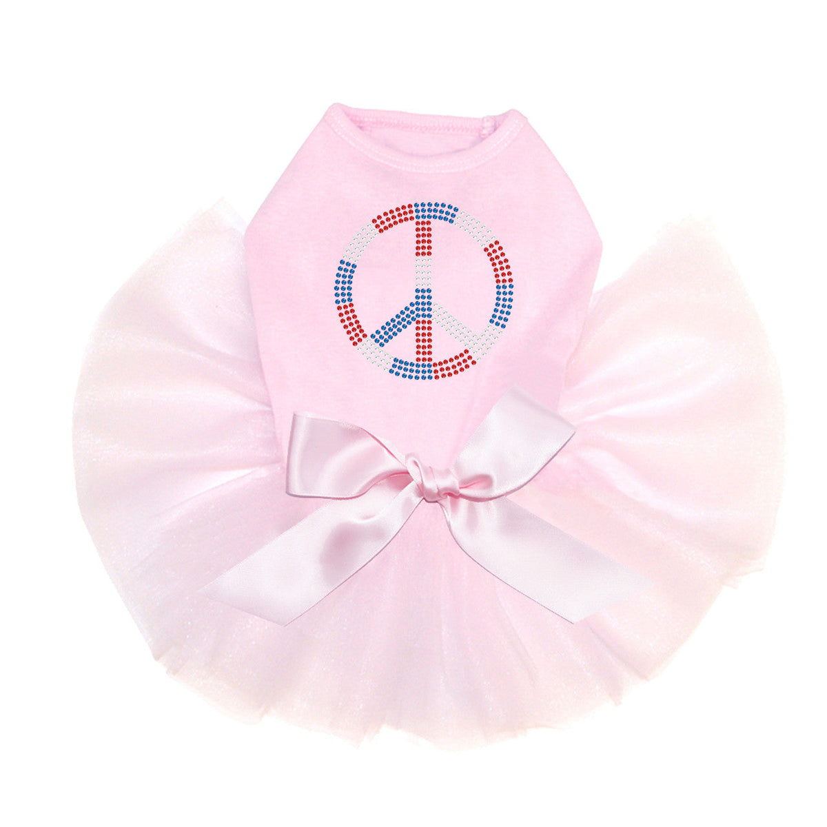 Peace Sign (Red, White, & Blue) - Custom Tutu