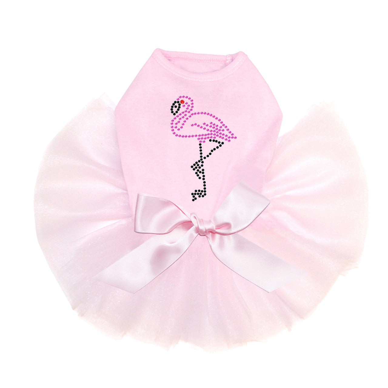 Pink Flamingo with Black Legs (Small) - Custom Tutu