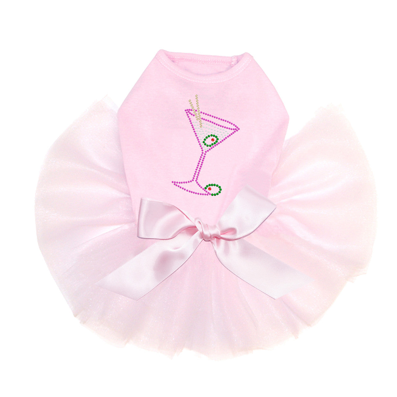 Martini (Fuchsia with Clear Rhinestones) - Custom Tutu