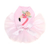 Flamingo with Flowers Custom Tutu