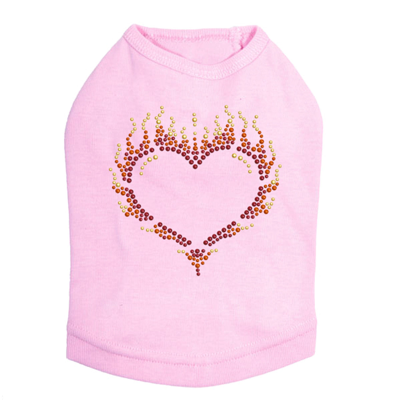 Flame Heart - Dog Tank