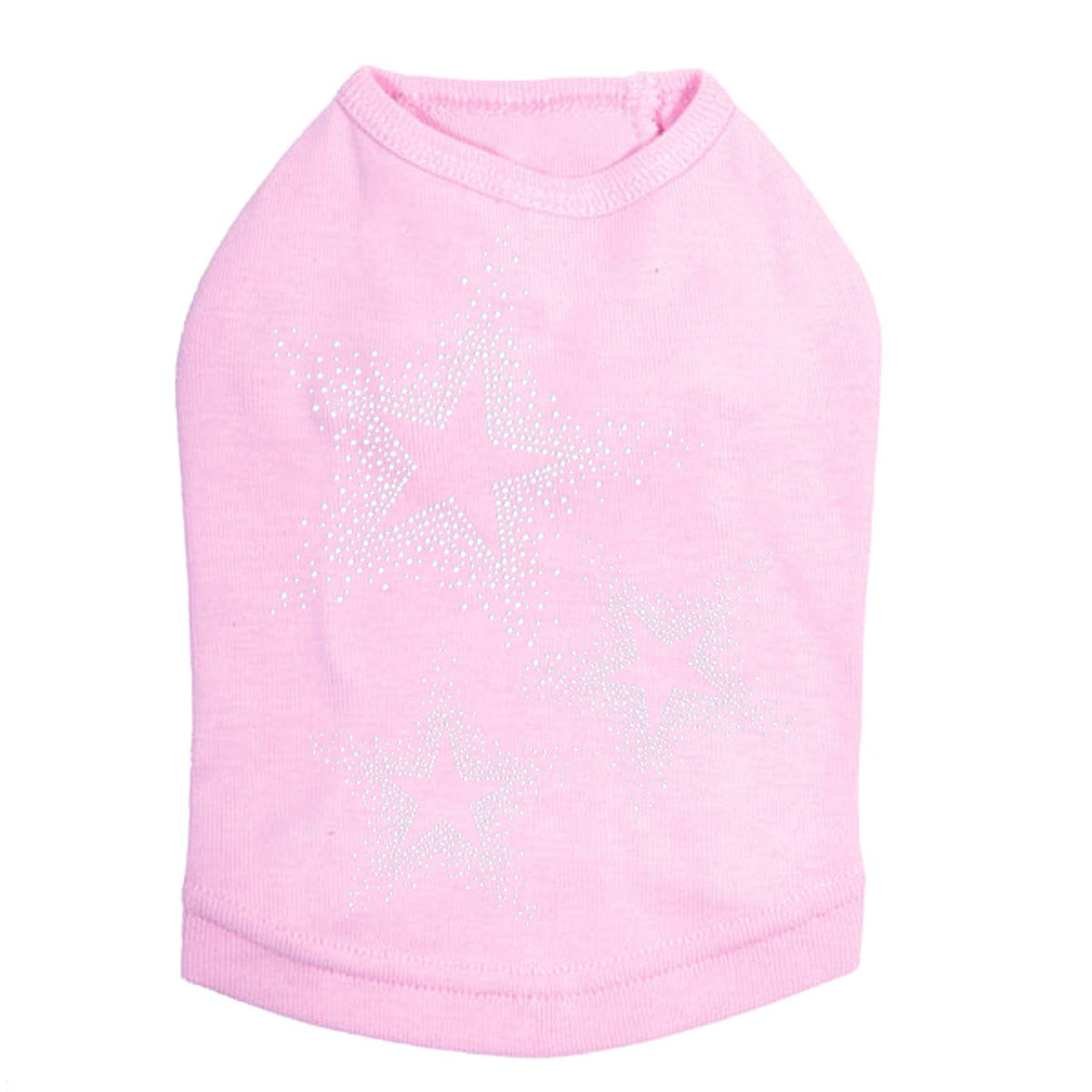 Three Stars (Clear Rhinestones) - Dog Tank