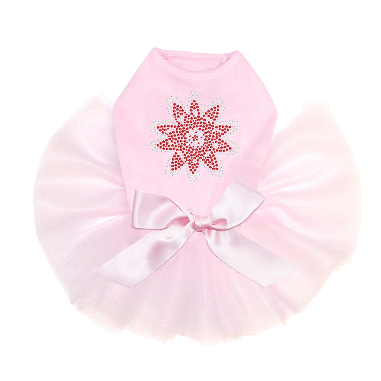 Red Rhinestone Flower - Custom Tutu