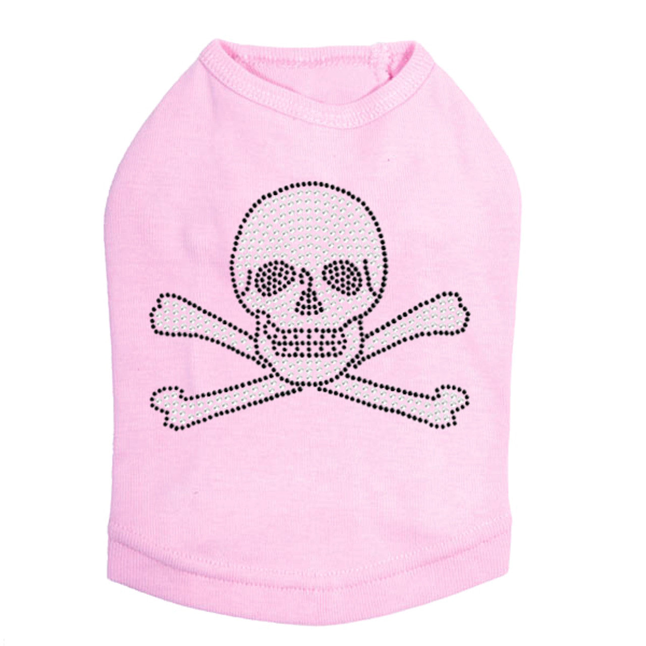 Rhinestone Skull - Dog Tank