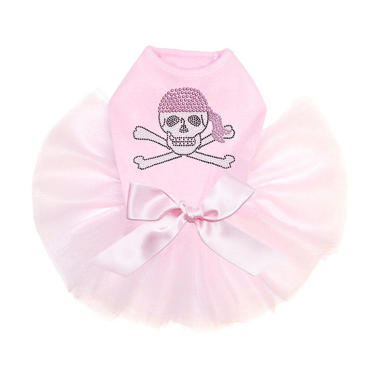 Skull with Pink Bandanna - Custom Tutu