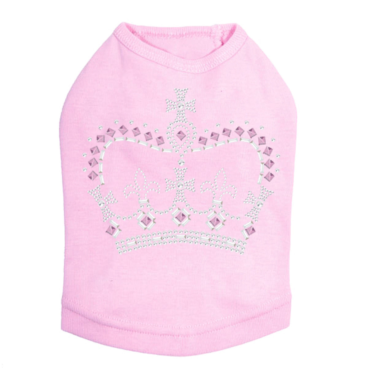 Crown 15 (Clear, Silver, & Pink) - Dog Tank