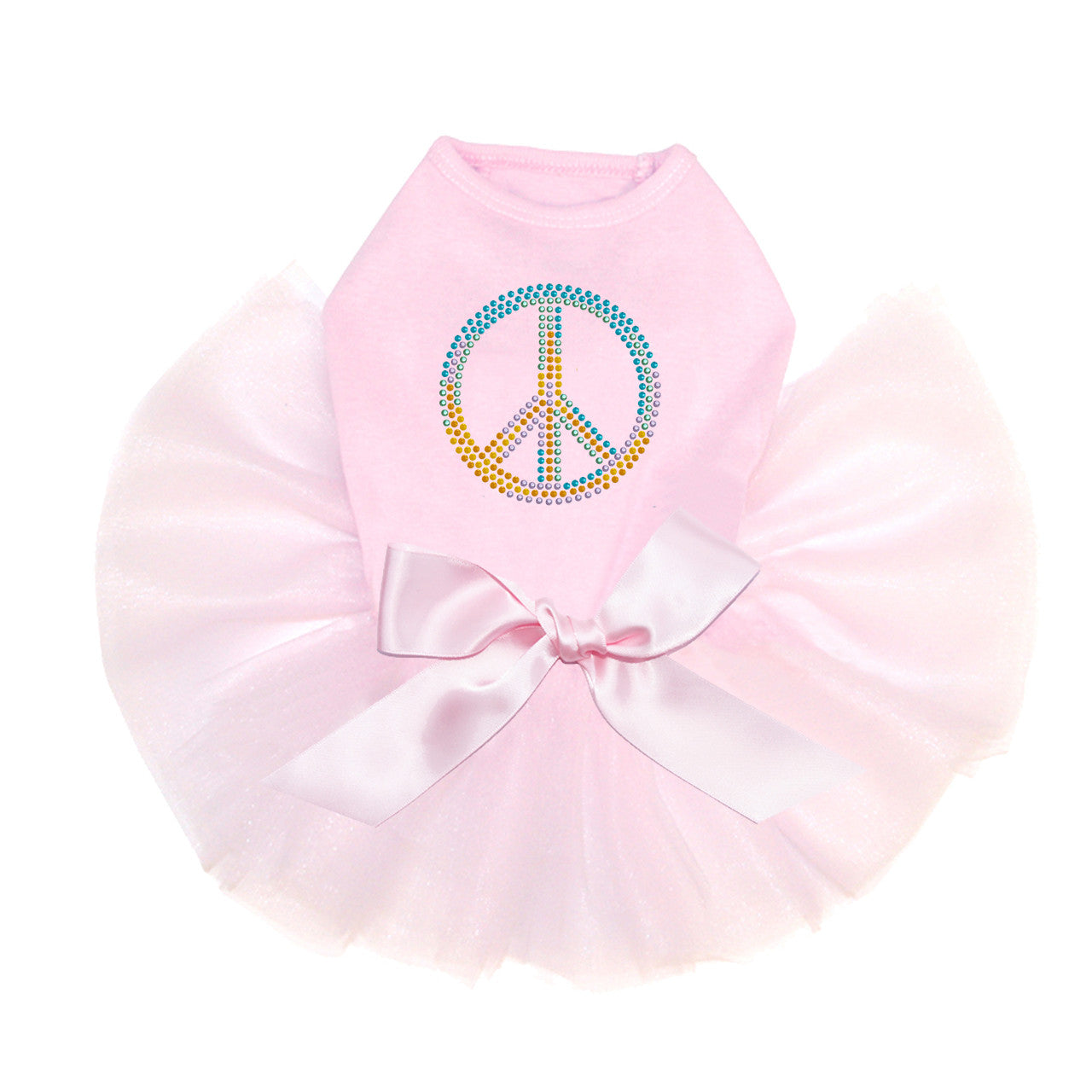 Peace Sign (Blue, Orange, Yellow, & Green) - Custom Tutu