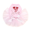 Love with Red Glitter Hearts - Custom Tutu