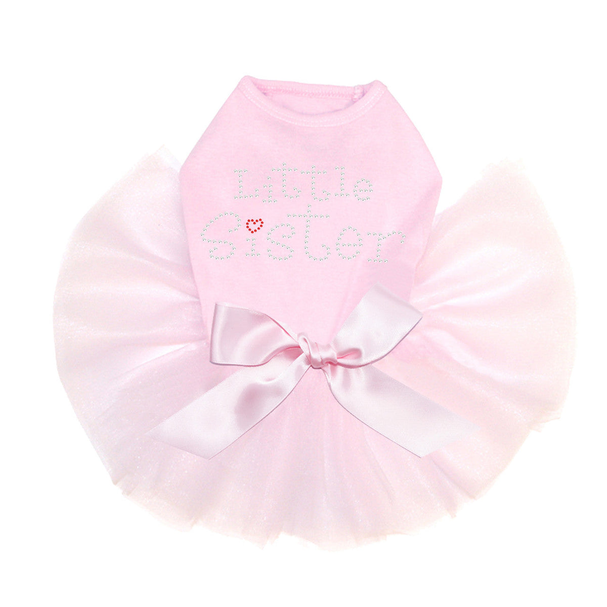 Little Sister with Red Heart - Custom Tutu