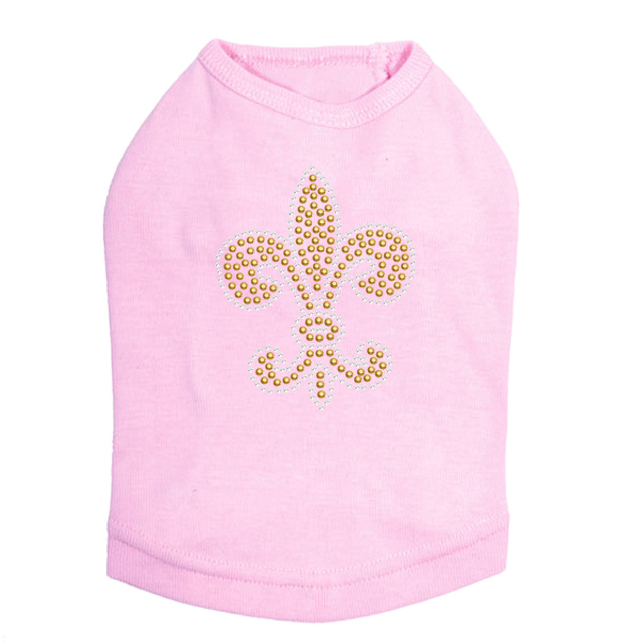 Fleur de Lis (Gold Rhinestuds) - Dog Tank