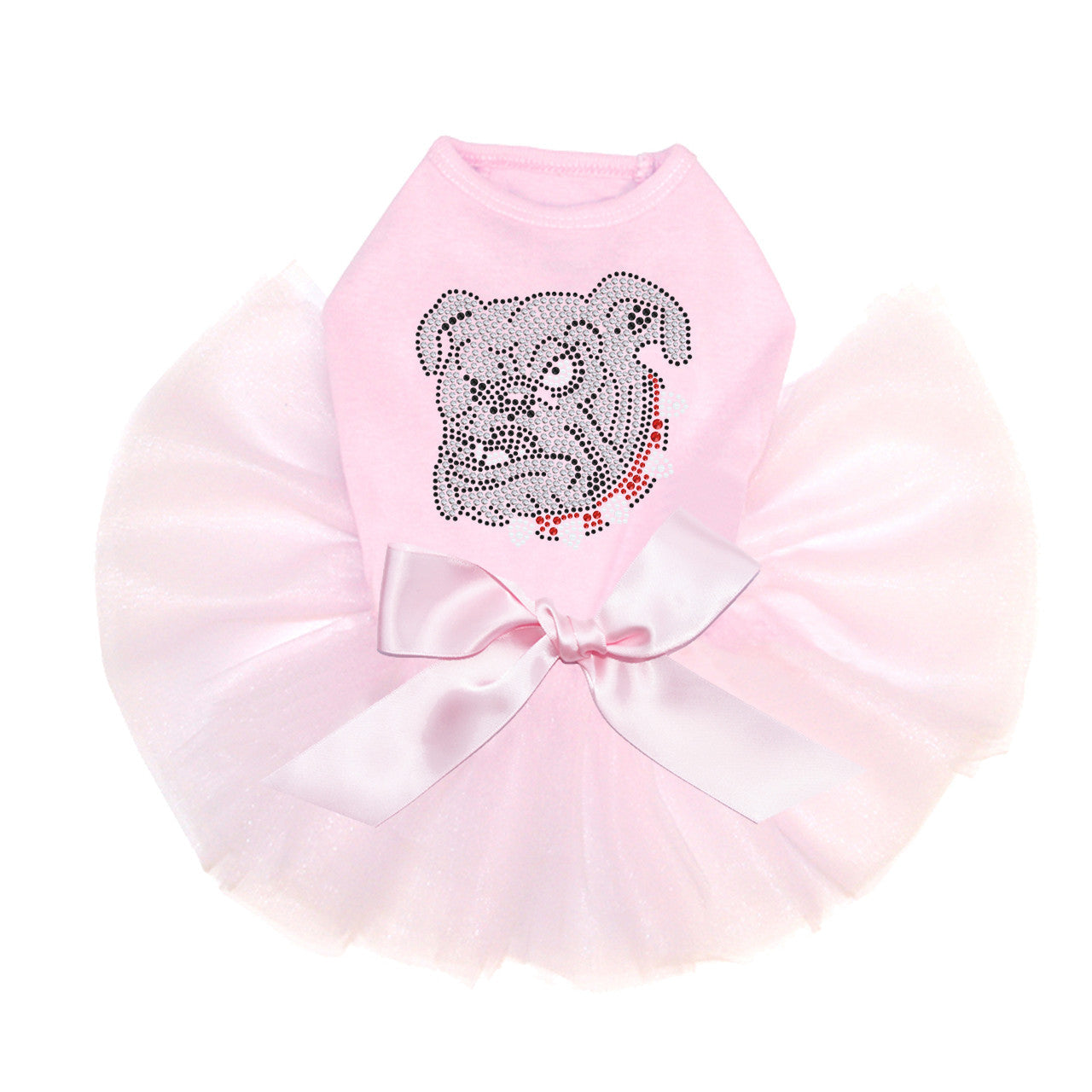 Bulldog Face (White) - Custom Tutu