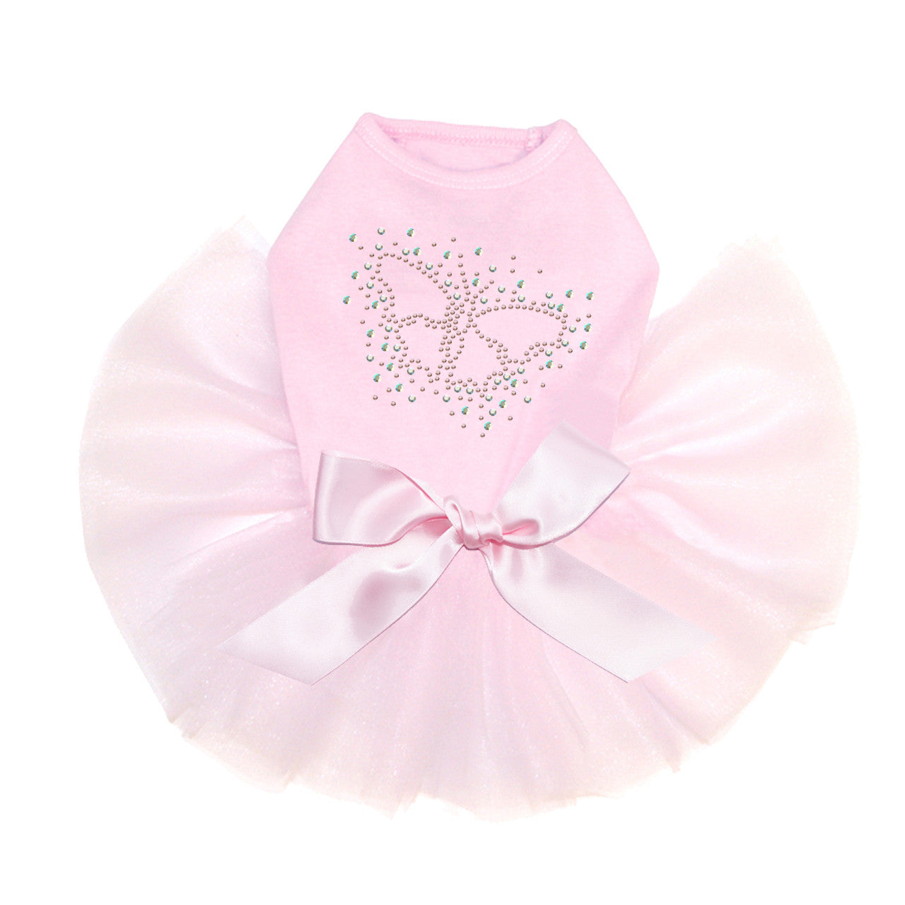 Pink Austrian Crystal AB Butterfly - Custom Tutu