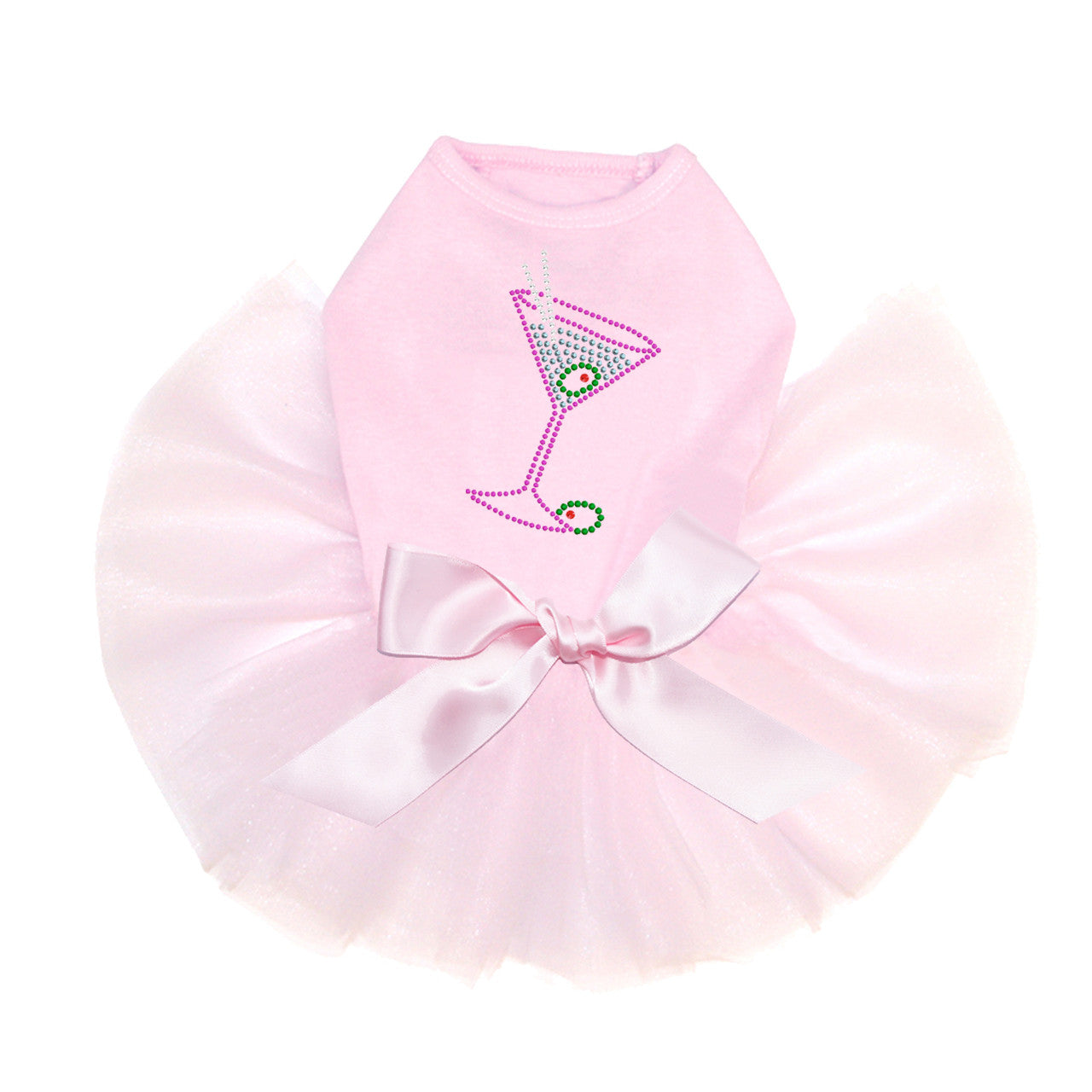 Martini (Fuchsia with Blue Rhinestones) - Custom Tutu