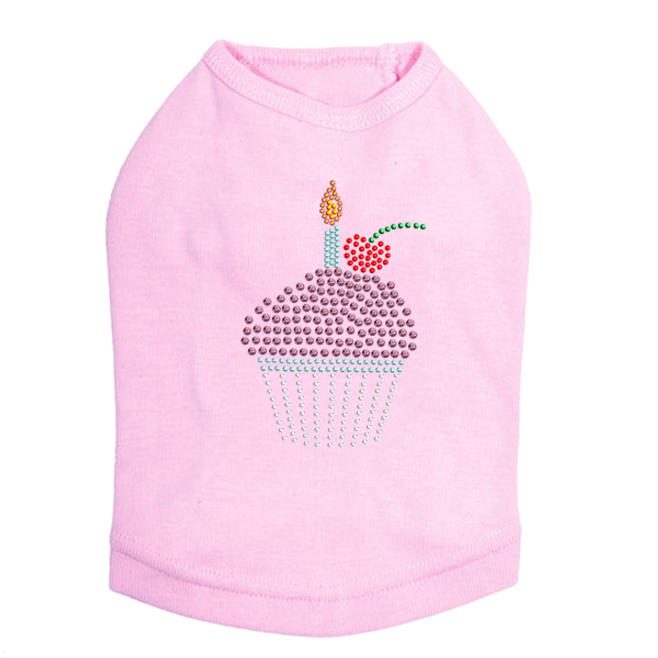 Cupcake with Candle - Dog Tank