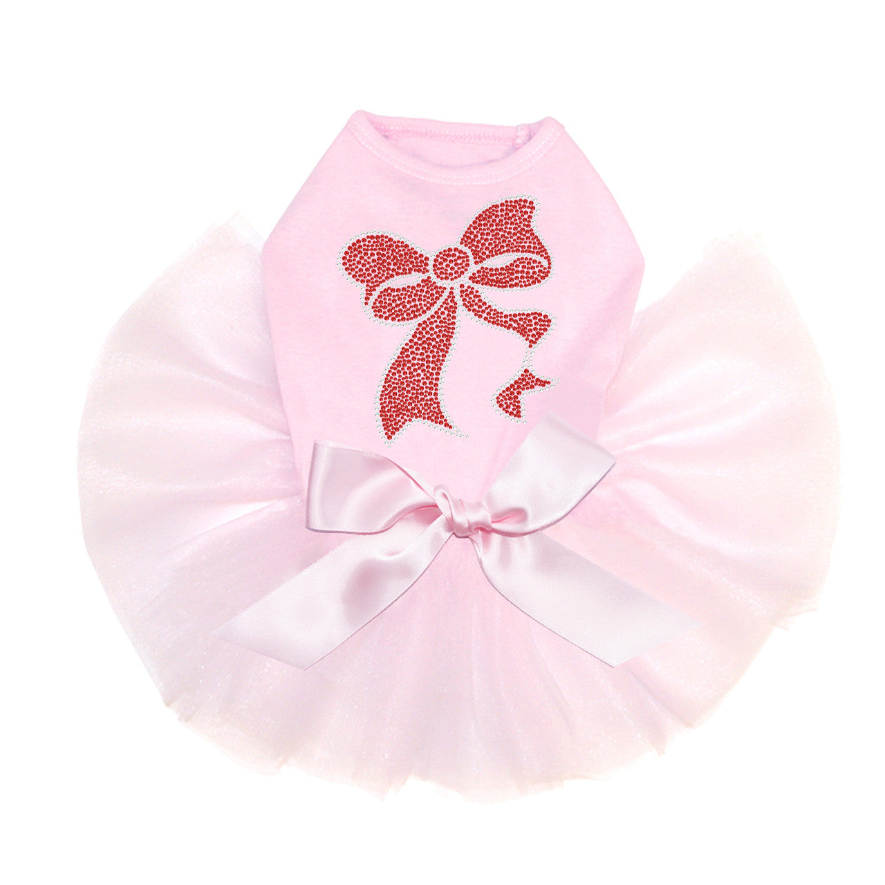 Red Rhinestone Bow - Custom Tutu