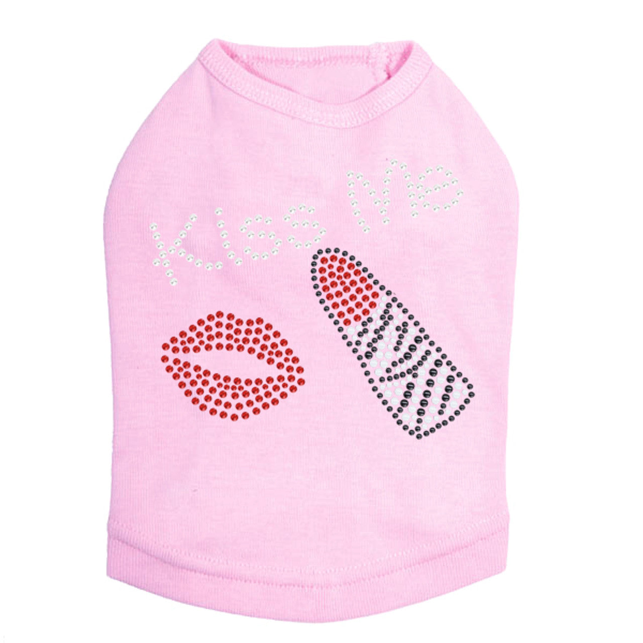 Kiss Me - Lips and Lipstick - Dog Tank