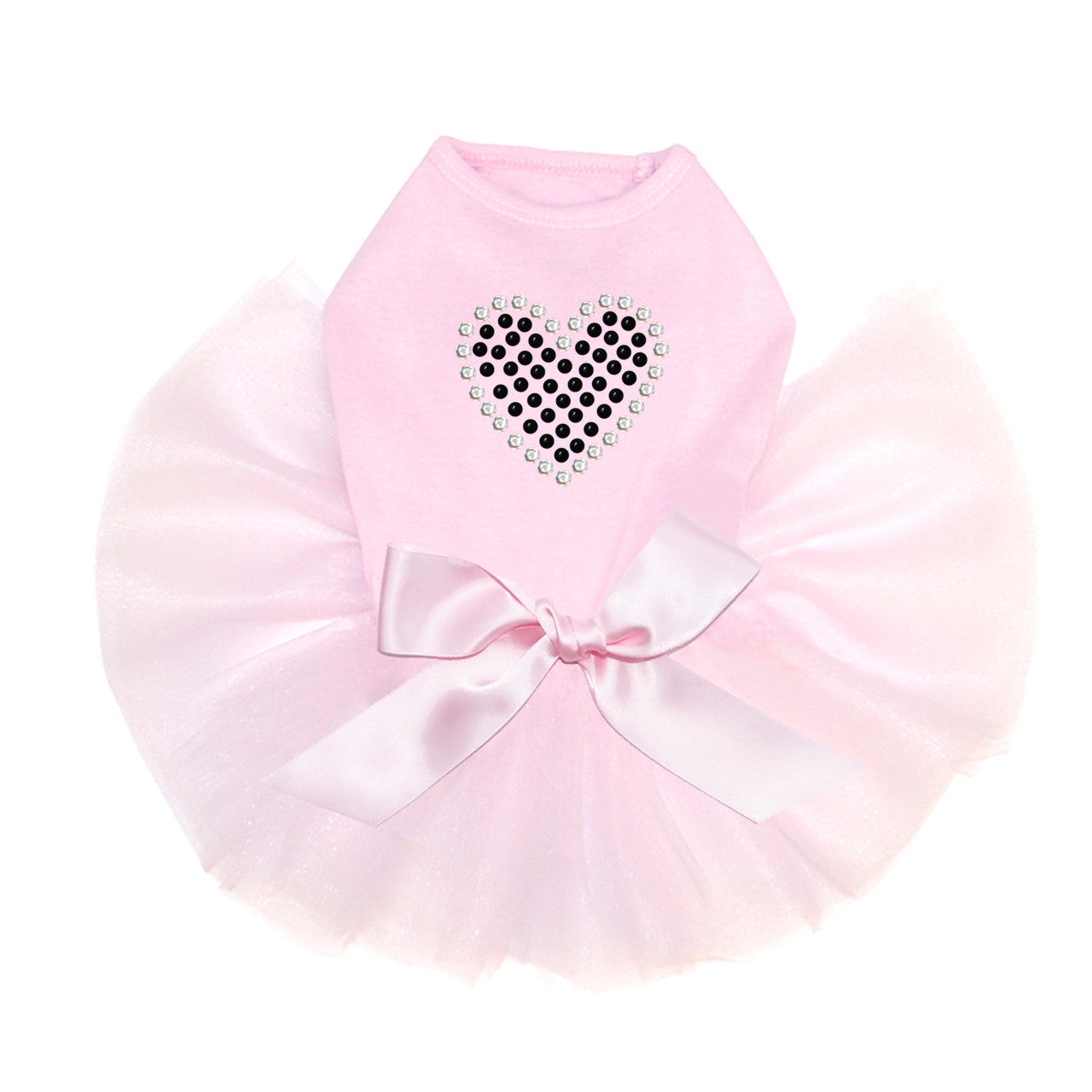 Black Rhinestone Heart - Custom Tutu