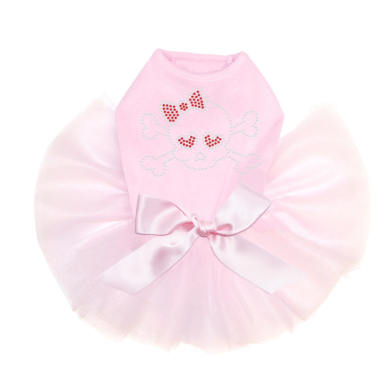 Skull with Red Bow - Custom Tutu