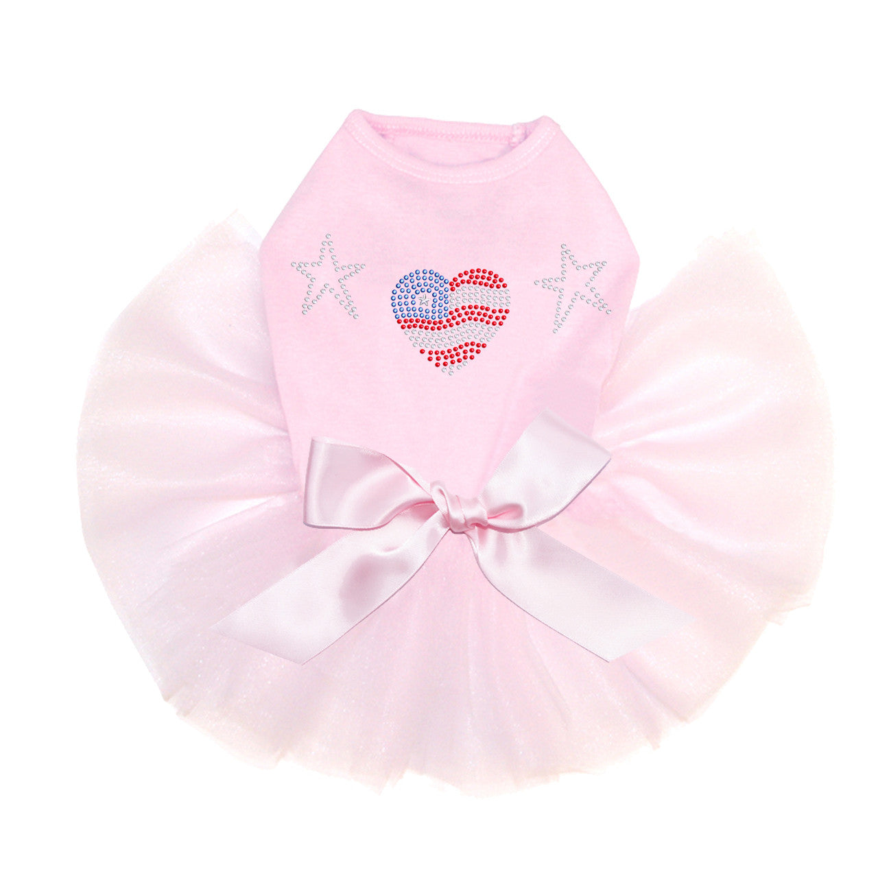 Patriotic Heart with Stars - Custom Tutu