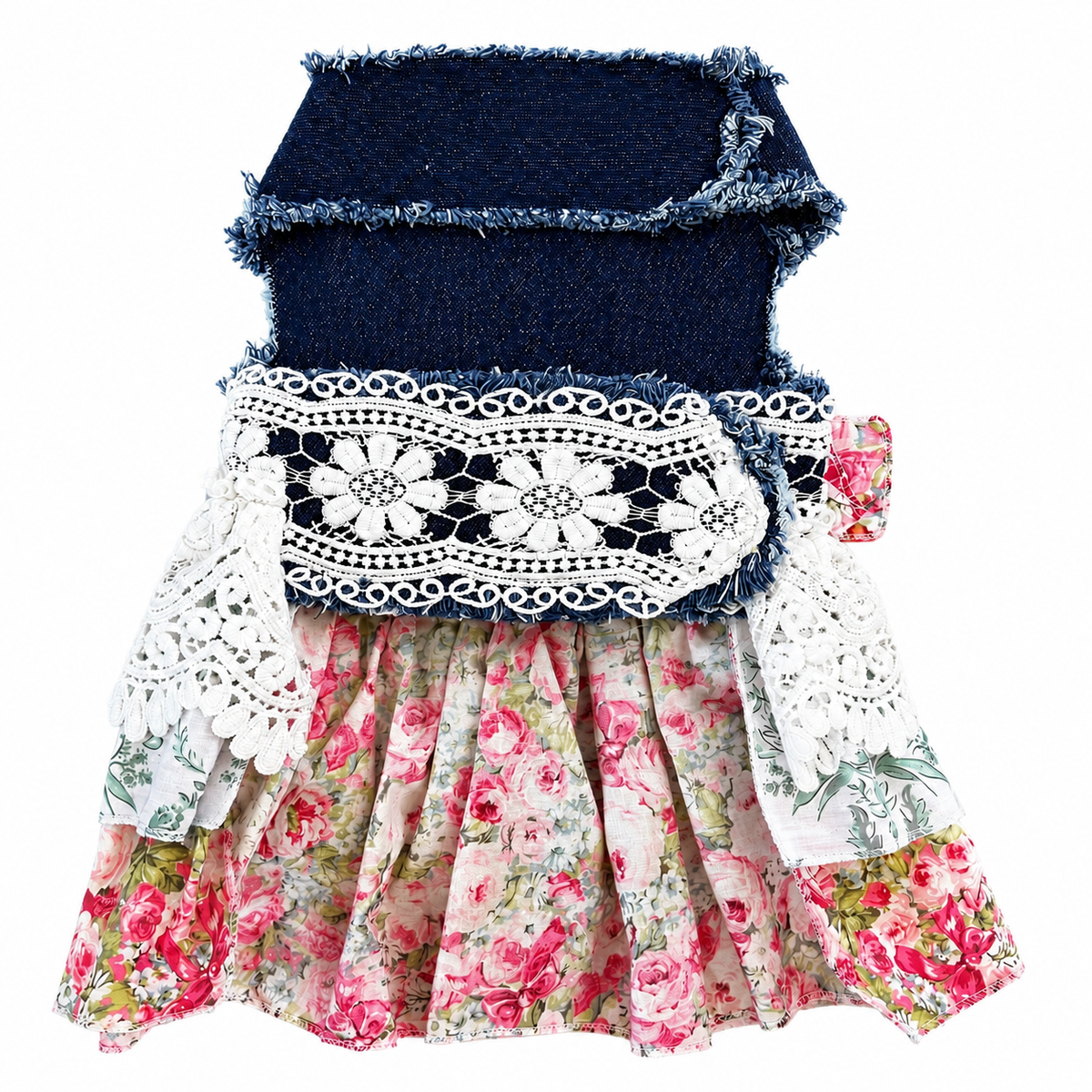 Heads or Tails Pup Rose Garden LovePackPuppy Dog Dress