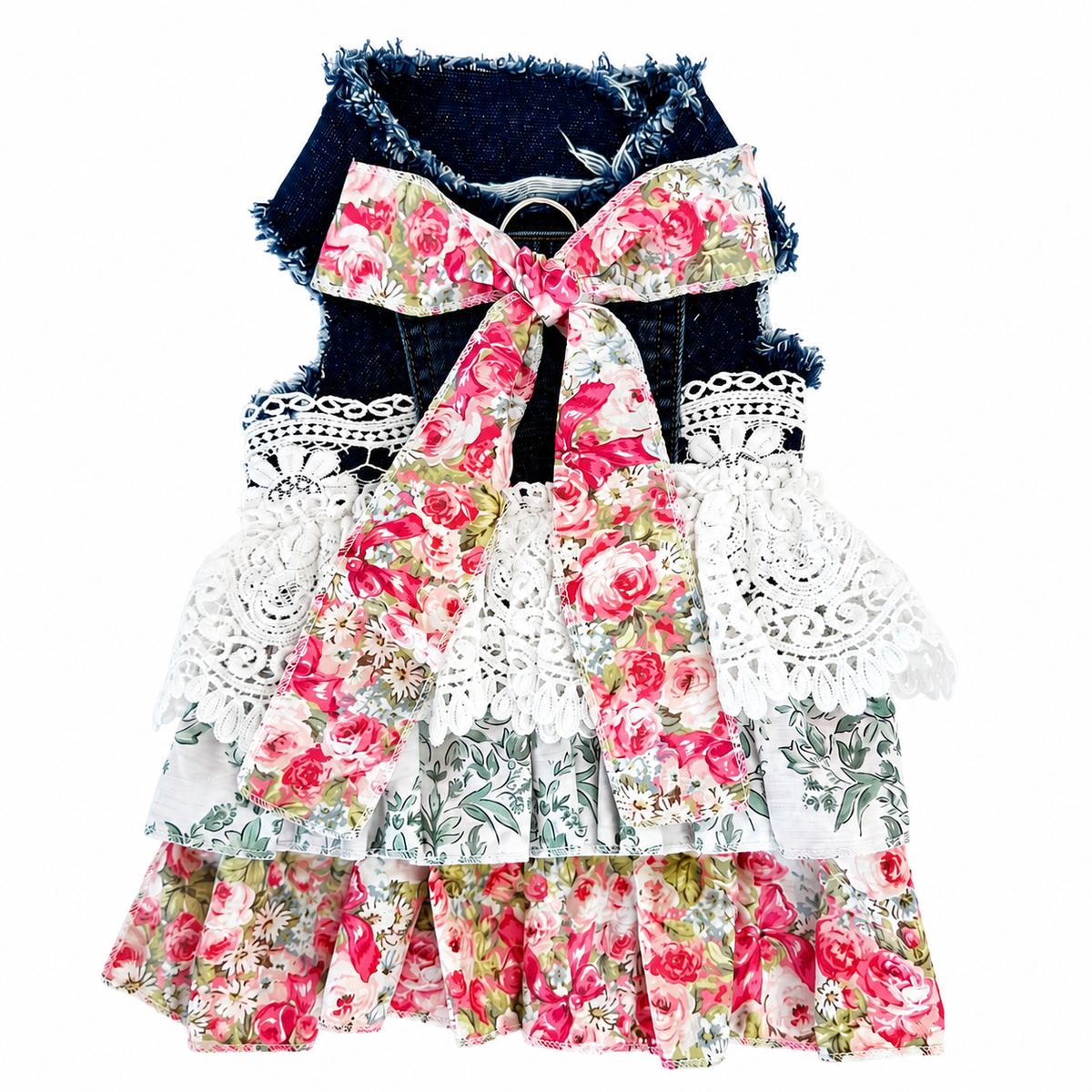 Heads or Tails Pup Rose Garden LovePackPuppy Dog Dress