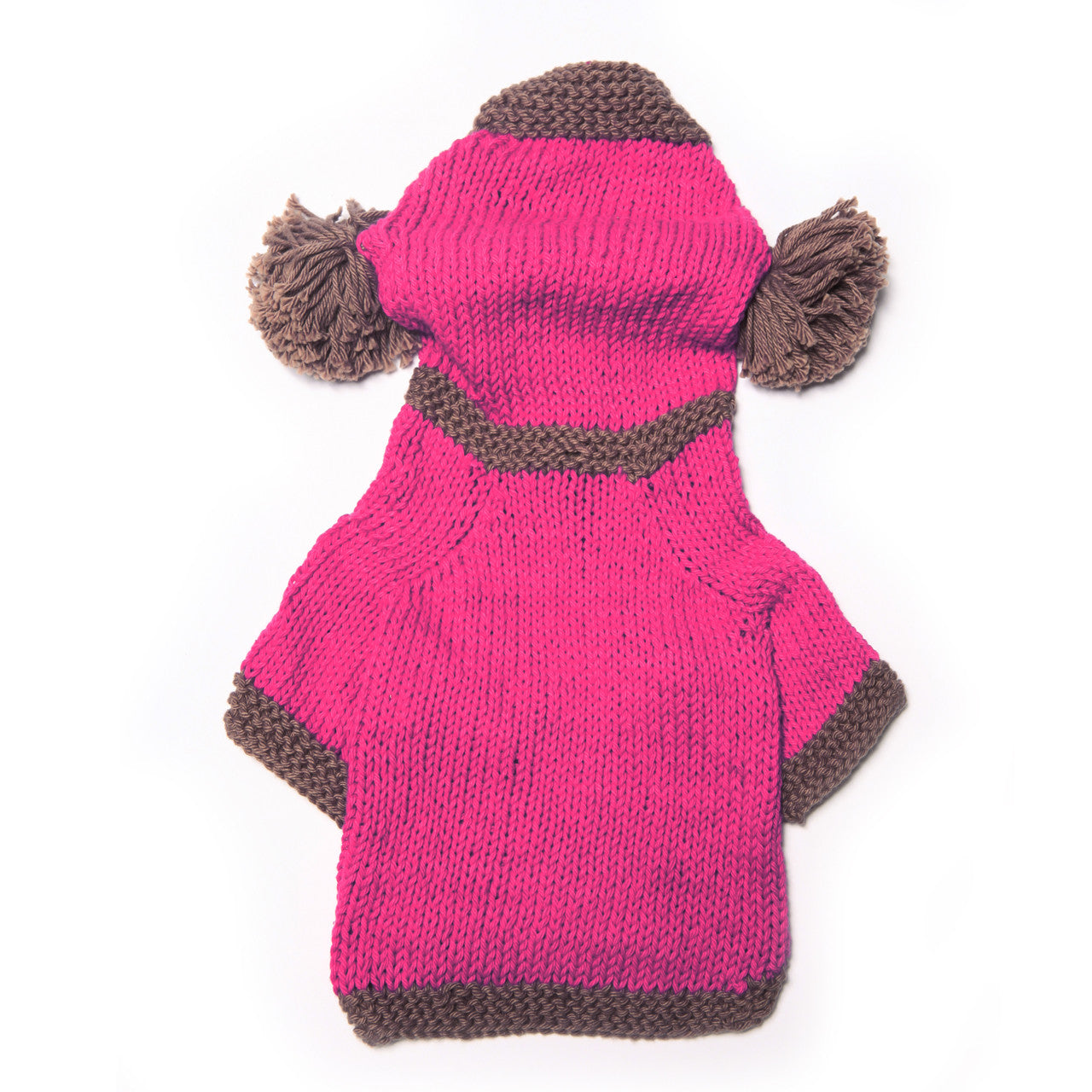 The Taylor - Pink Hand Knit Dog Hoodie
