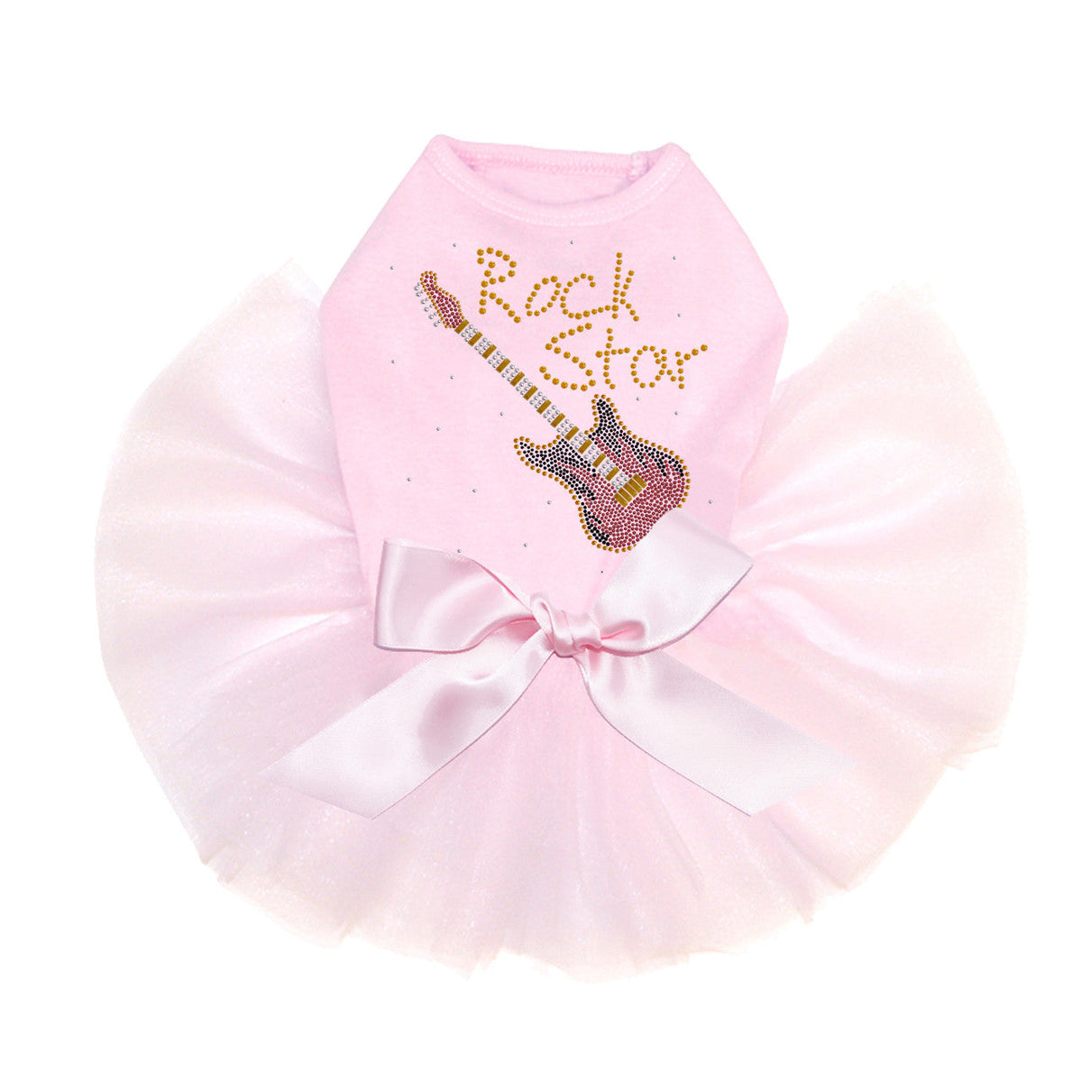 Rock Star with Red & Gold Guitar - Custom Tutu