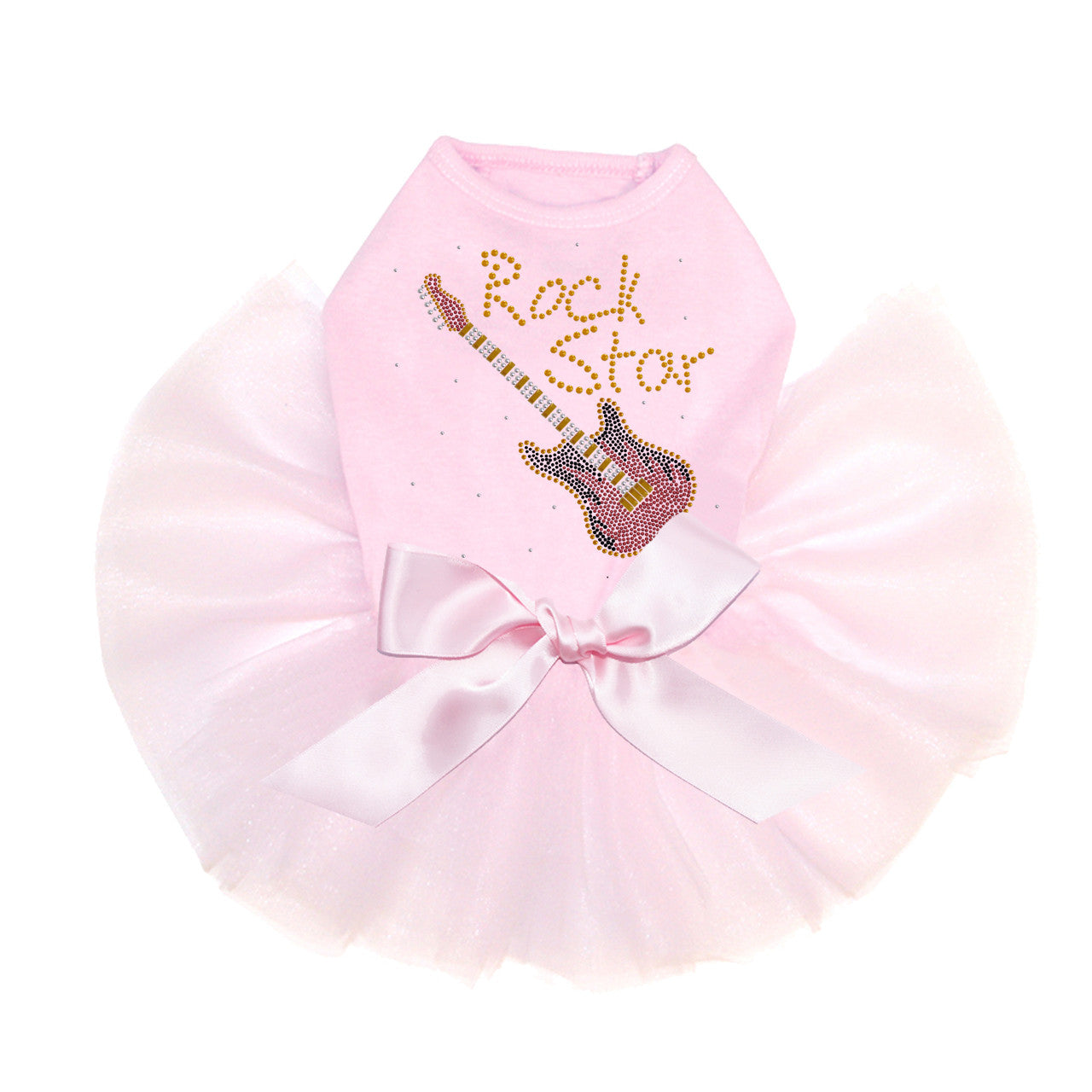 Rock Star with Red & Gold Guitar - Custom Tutu