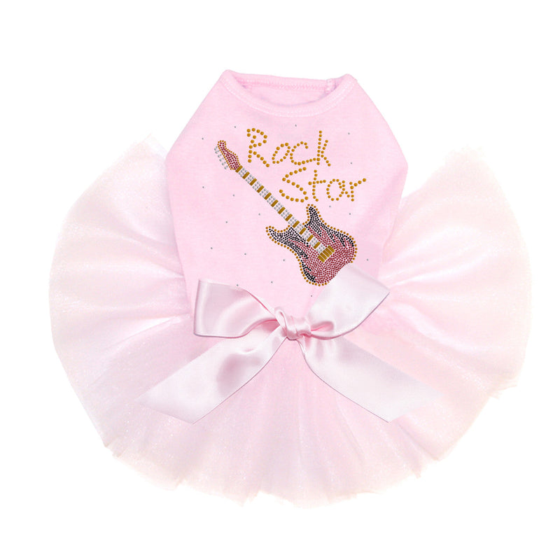 Rock Star with Red & Gold Guitar - Custom Tutu