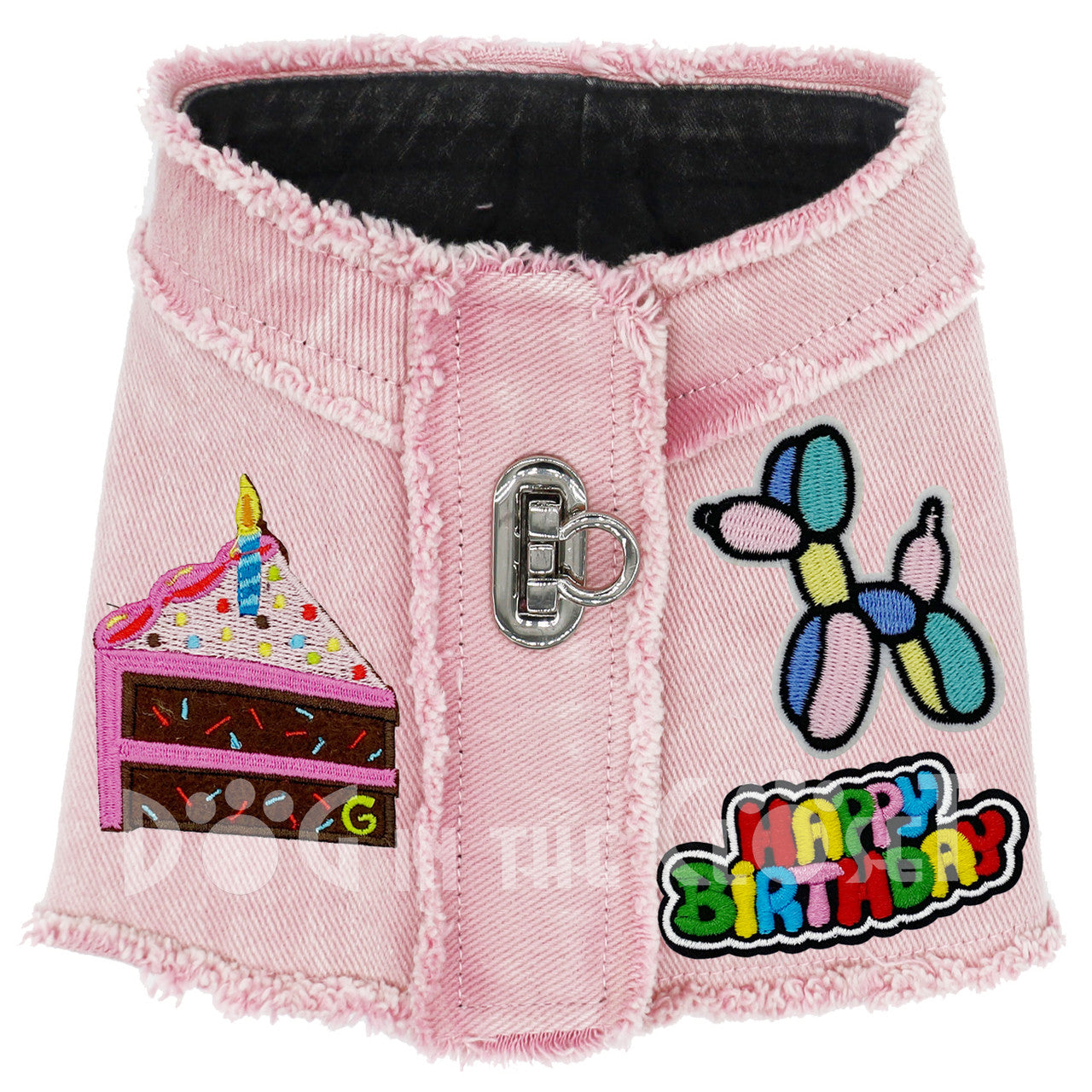 Happy Birthday Denim Harness Vest