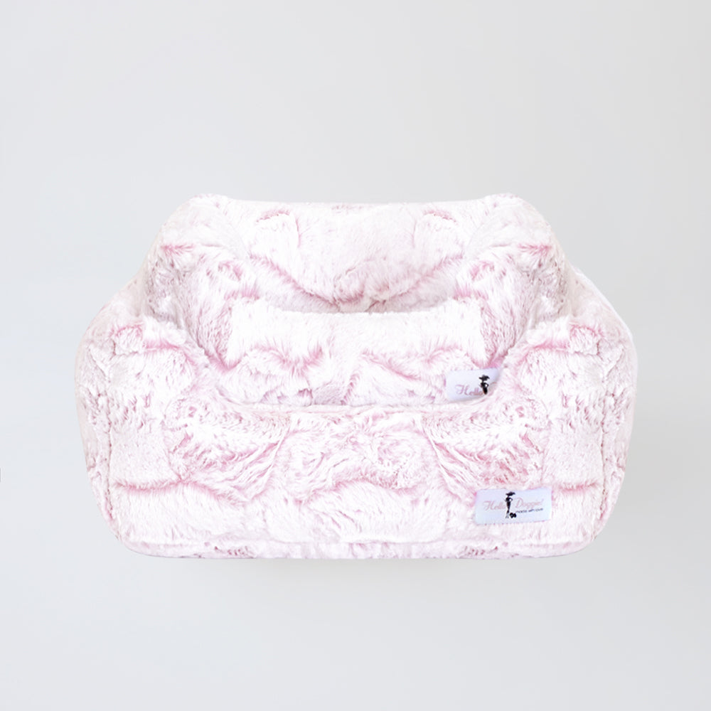 Hello Doggie Whisper Peach Dog Bed