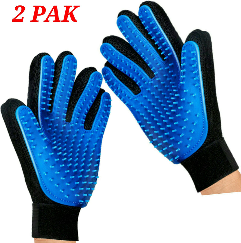Mr. Peanuts 2 Pak HanD 259 Silicone Pins Pet Grooming Gloves 