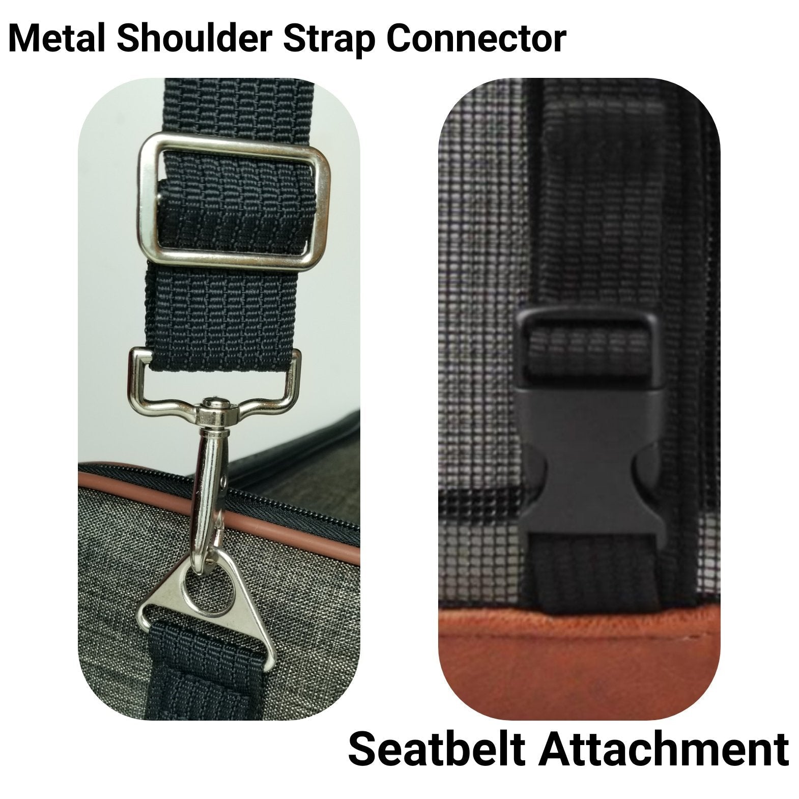 Mr. Peanuts Rhodium Series Mini Size Soft Sided Pet Carrier - Note Sizing in Description