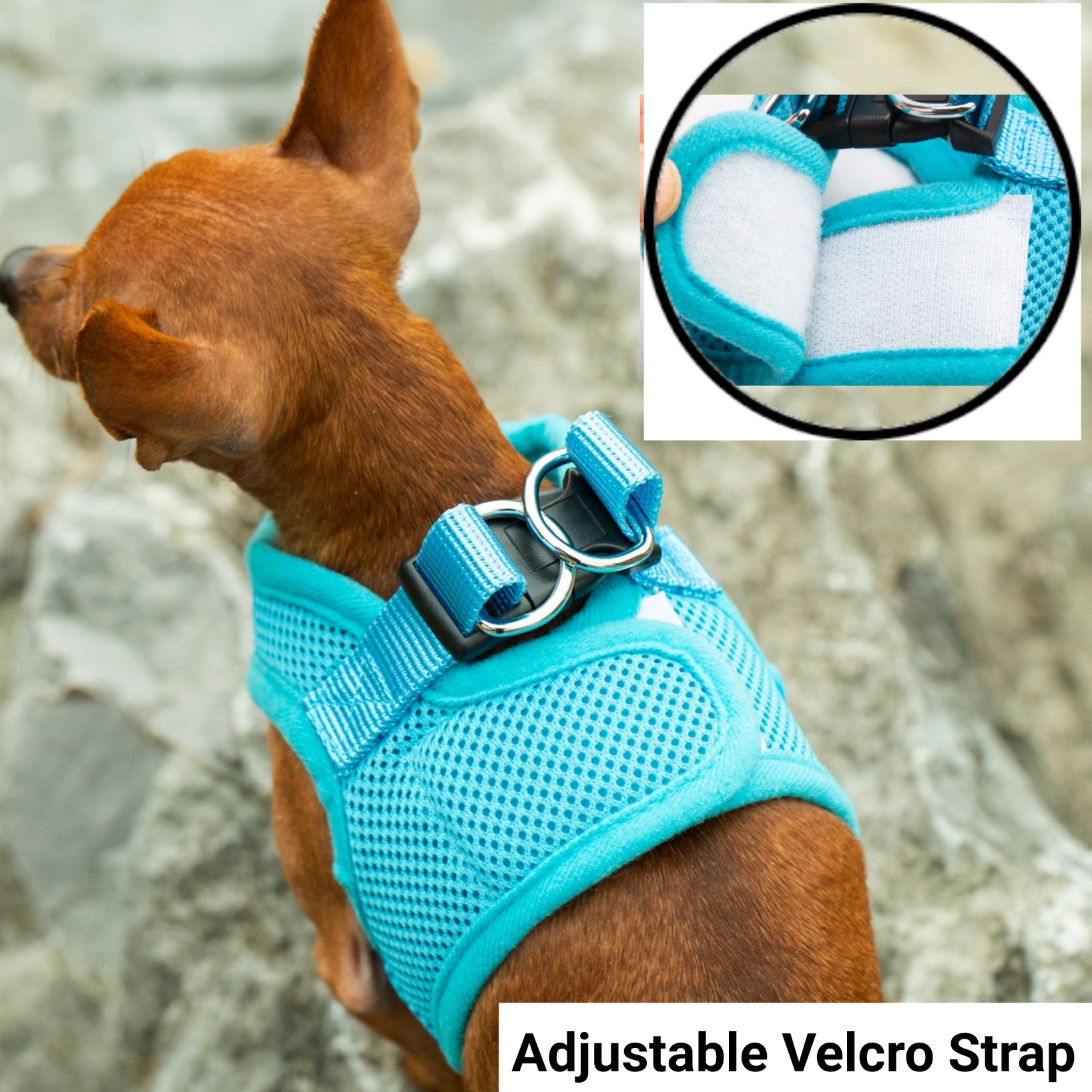Mr. Peanuts PupTrek Harness and Leash Set, Small Dog/Cat Soft Mesh Step In Harness Vest