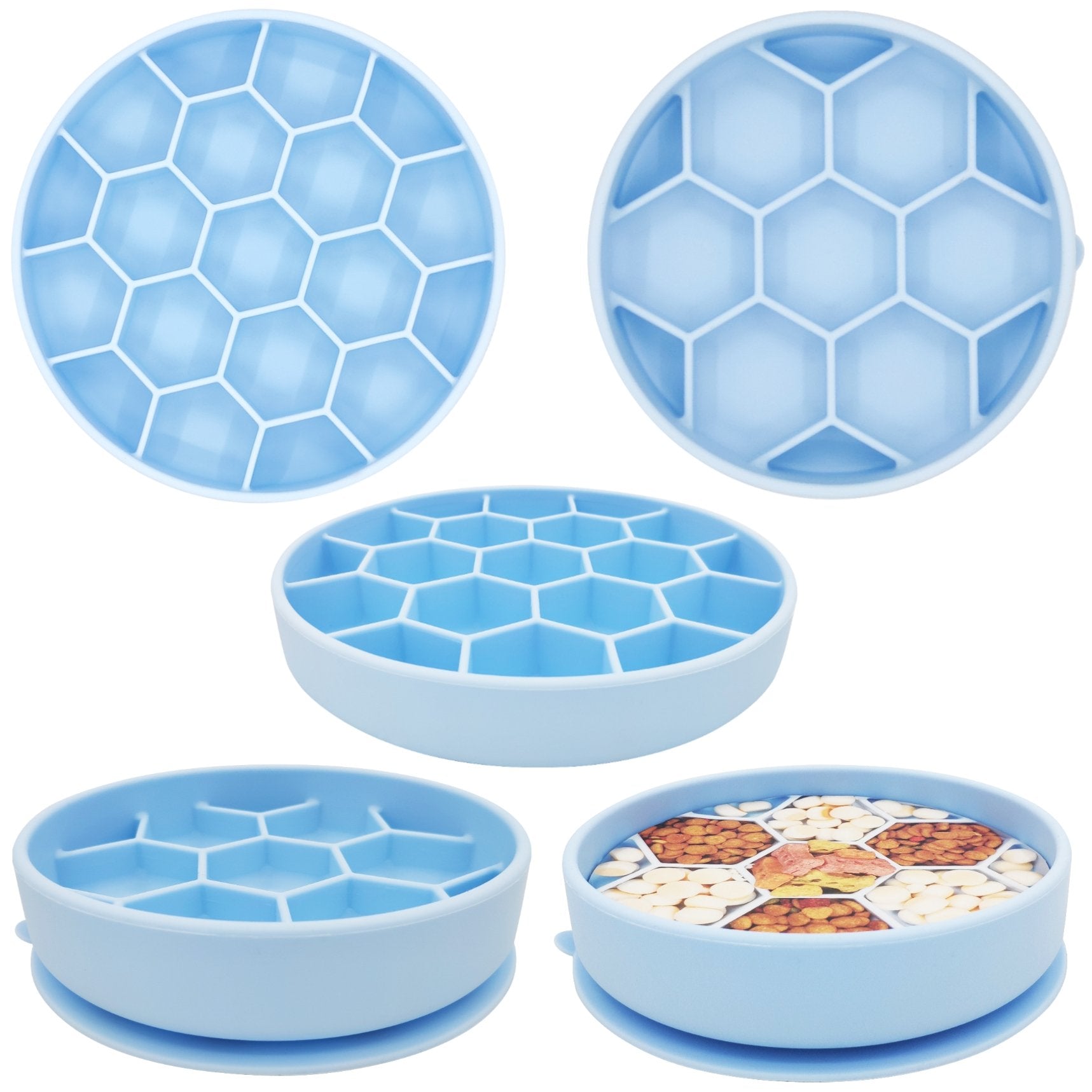 Mr. Peanuts Silicone Slow Feeder Dog Bowl