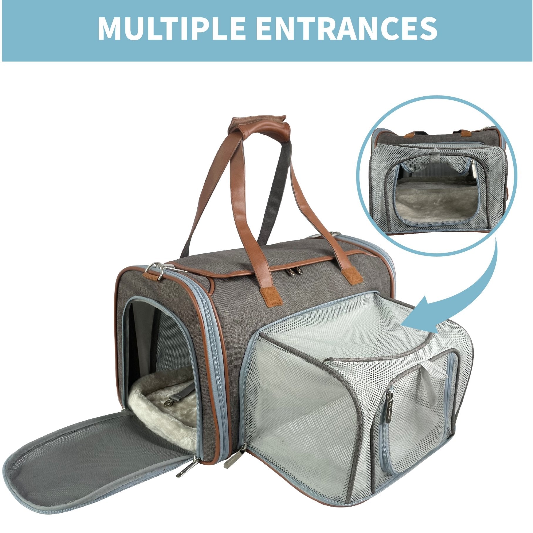 Mr. Peanuts Gold Series Big Apple XL Size Airline Compliant Expandable Pet Carrier