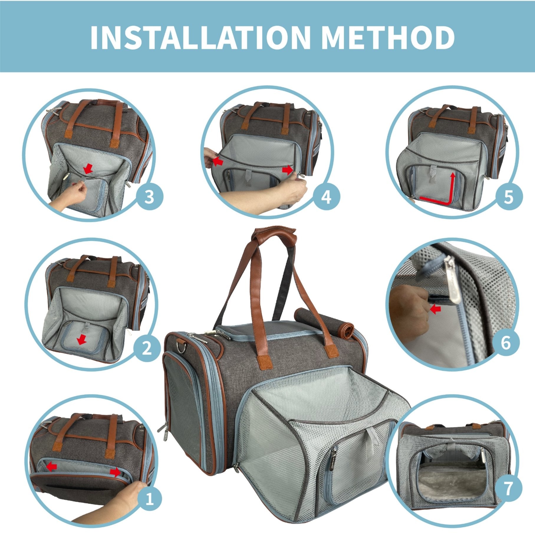 Mr. Peanuts Gold Series Big Apple XL Size Airline Compliant Expandable Pet Carrier