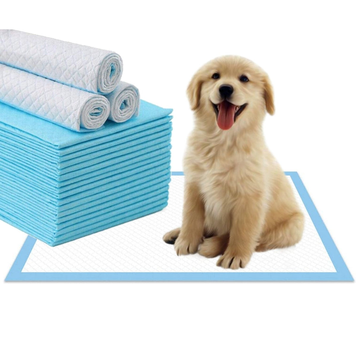 Mr. Peanut’s Premium Absorbent Gel Pee Pads 23"X23", 6 Layers of Lightly Scented Protection 