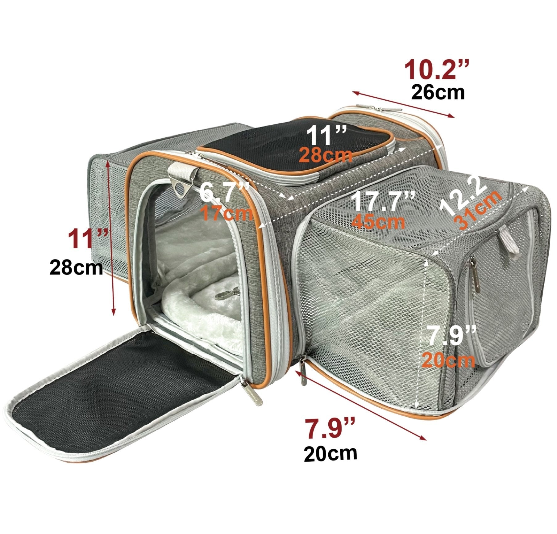 Mr. Peanuts Platinum Series Double Expandable Pet Carrier