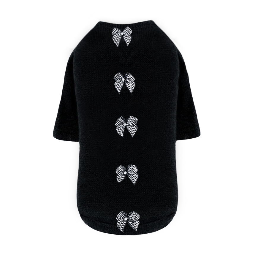 Hello Doggie Houndstooth Dog Sweater