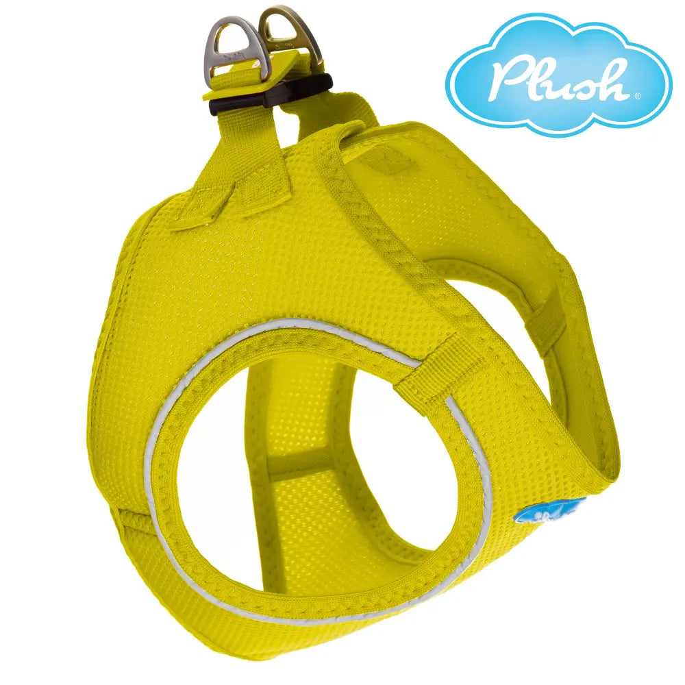 Plush Step In Air Mesh Harness - Blazing Yellow