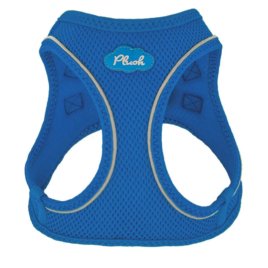 lapis blue step-in dog harness breathable air mesh on white background