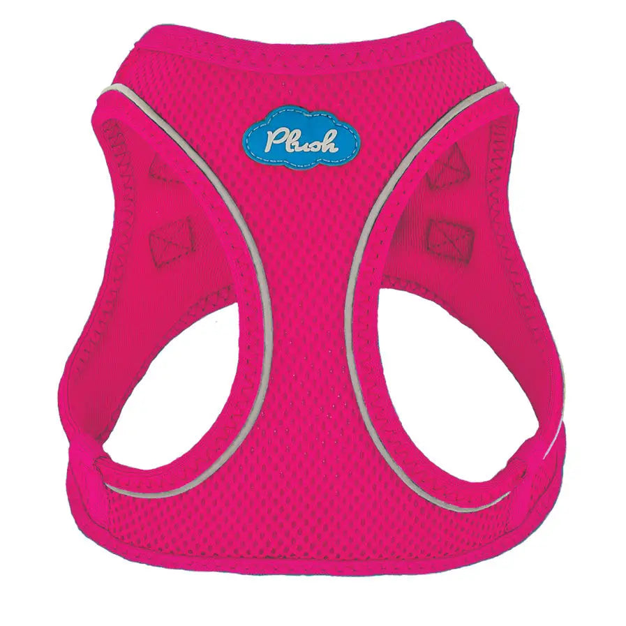 peacock step-in dog harness breathable air mesh on white background